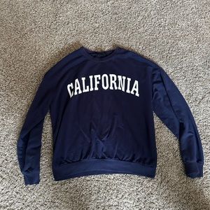 California Navy Crewneck